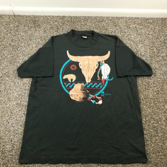 Vintage 1991 Belinda Worley Native American T-Shirt Screen Stars Best Mens XL - Picture 2 of 8